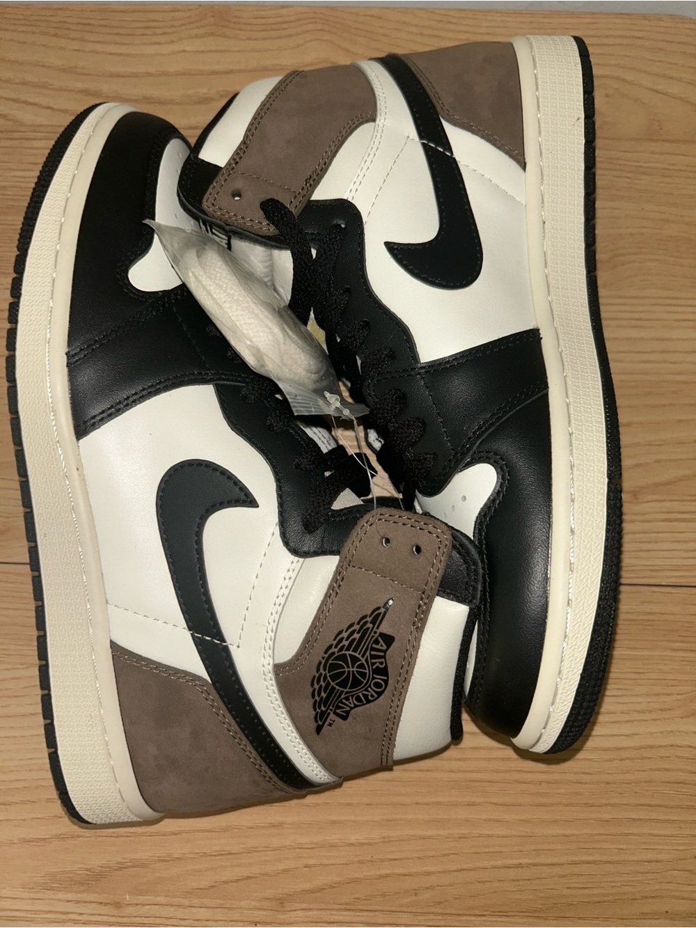 Nike Air Jordan 1 High OG — Black, White, Taupe